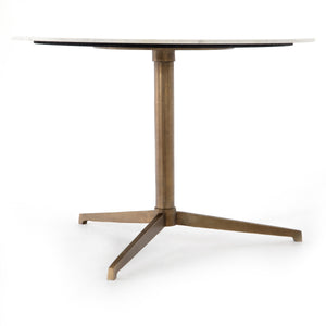 Helen Round Bistro Table In Polished White