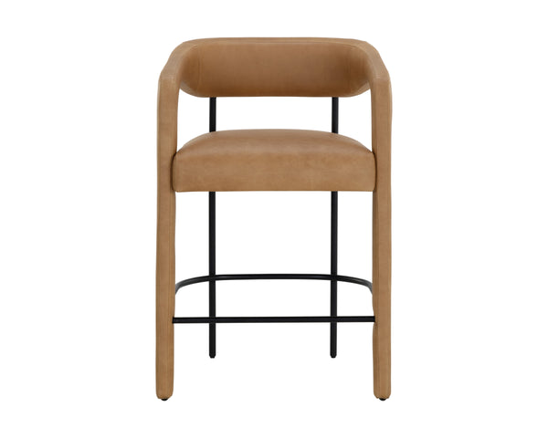 MAVIA COUNTER STOOL - LUDLOW SESAME LEATHER