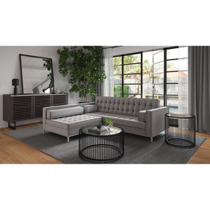 Paloma Sideboard Charcoal Grey with Marble Top