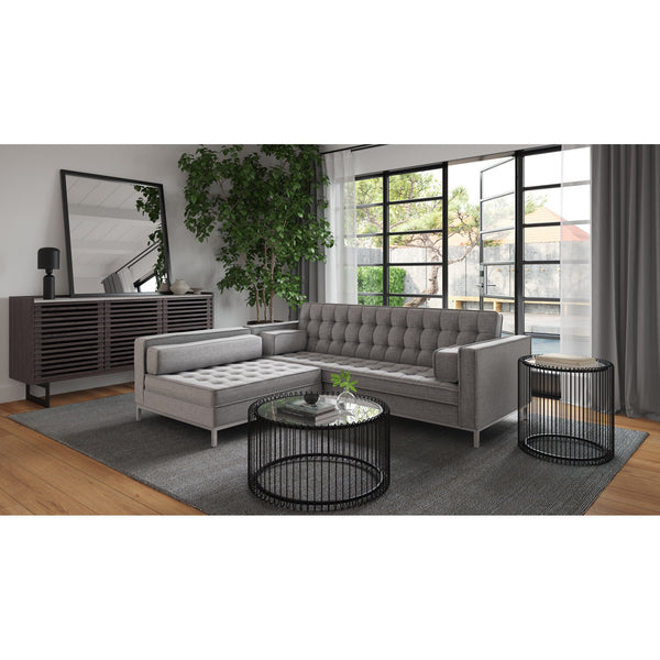 Paloma Sideboard Charcoal Grey with Marble Top