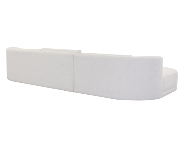 LAKEN SOFA CHAISE - RAF - COPENHAGEN WHITE