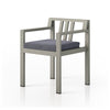 Monterey Outdoor Dining Armchair In Grey