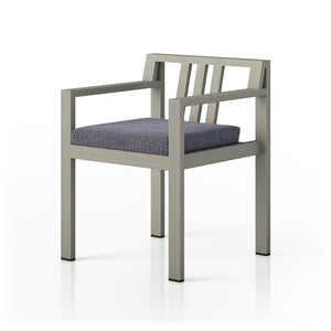 Monterey Outdoor Dining Armchair In Grey