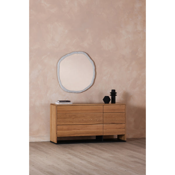 Moe's Foundry Large White Wall Mirror