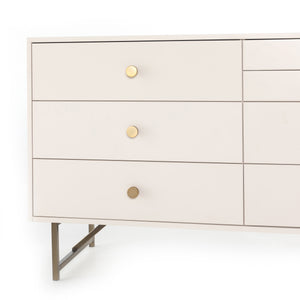 Van 7 Drawer Dresser In Matte Alabaster