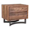 Moe's Bent Collection Nightstand - Solid Acacia