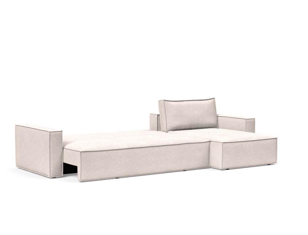 NEWILLA SOFA BED W/LOUNGER, 57"X118" W/STANDARD ARM RESTS