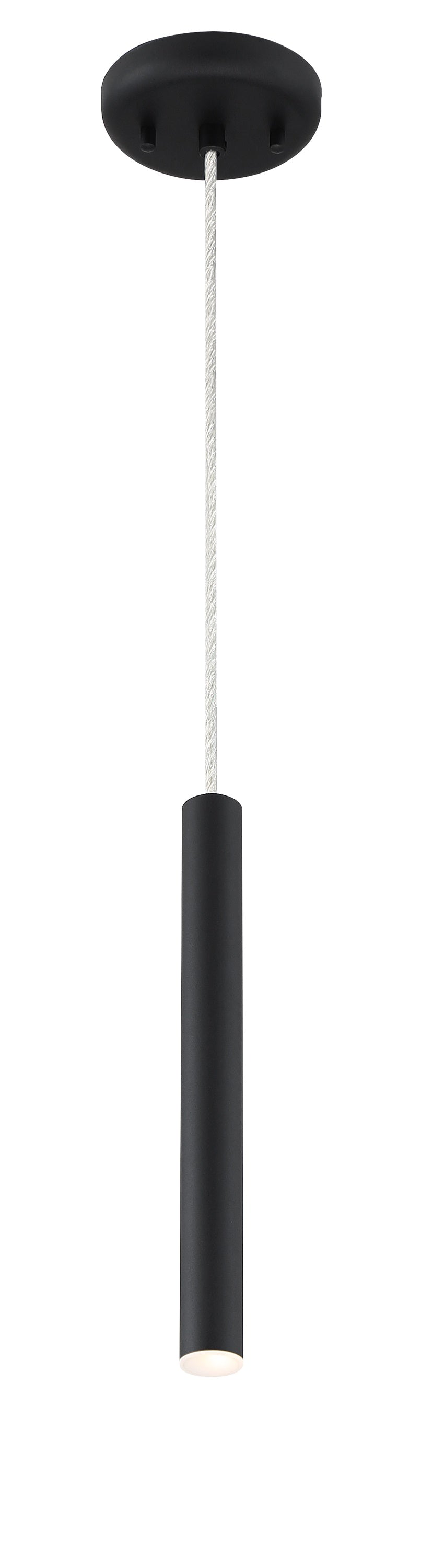 Forest 1 Light Mini Pendant in Matte black Finish
