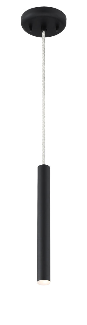 Forest 1 Light Mini Pendant in Matte black Finish