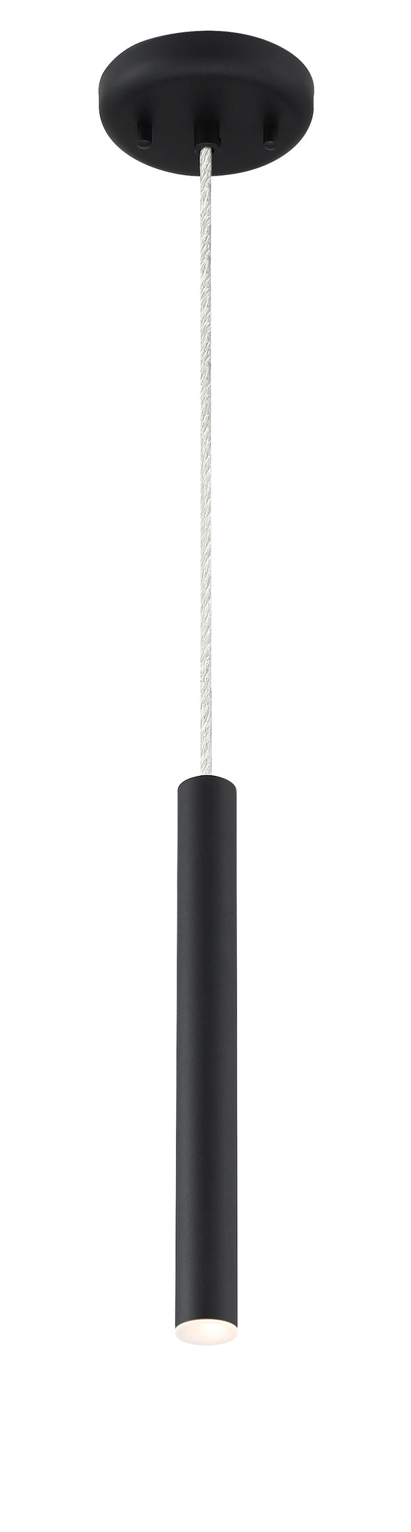 Forest 1 Light Mini Pendant in Matte black Finish