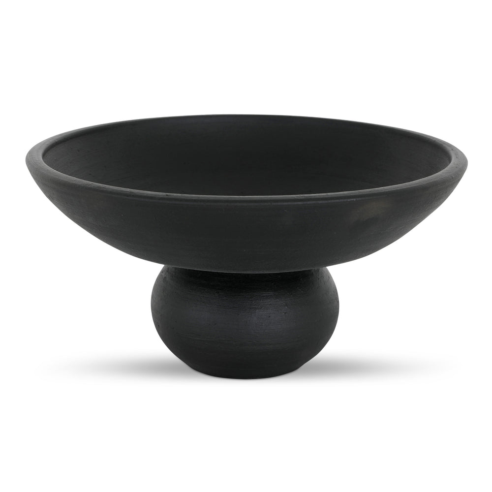 Asha Decorative Bowl in Black Terracotta