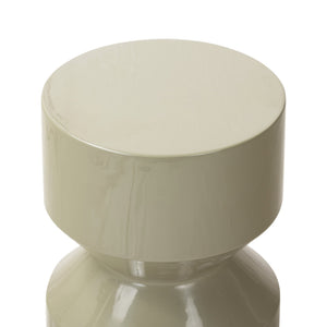 Ara End Table In Moss Lacquered Concrete