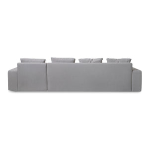 Thomas Right Sectional Grey with Feather Blend