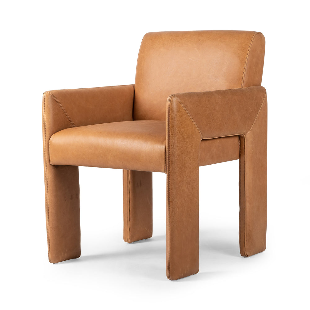Amur Dining Armchair in Palermo Cognac