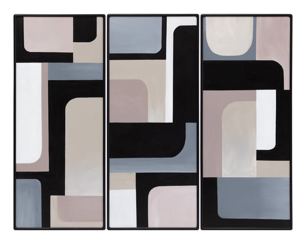 RADICAL INTERPRETATION (SET OF 3) - 28" X 66" - BLACK FLOATER FRAME