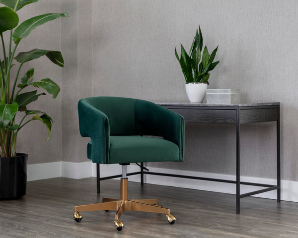 CLAREN OFFICE CHAIR - DEEP GREEN SKY