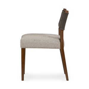 Ferris Dining Chair In Nubuck Charcoal
