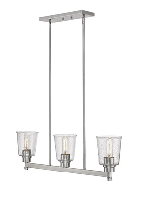Bohin 3 Light Island/Billiard in Brushed Nickel  Finish