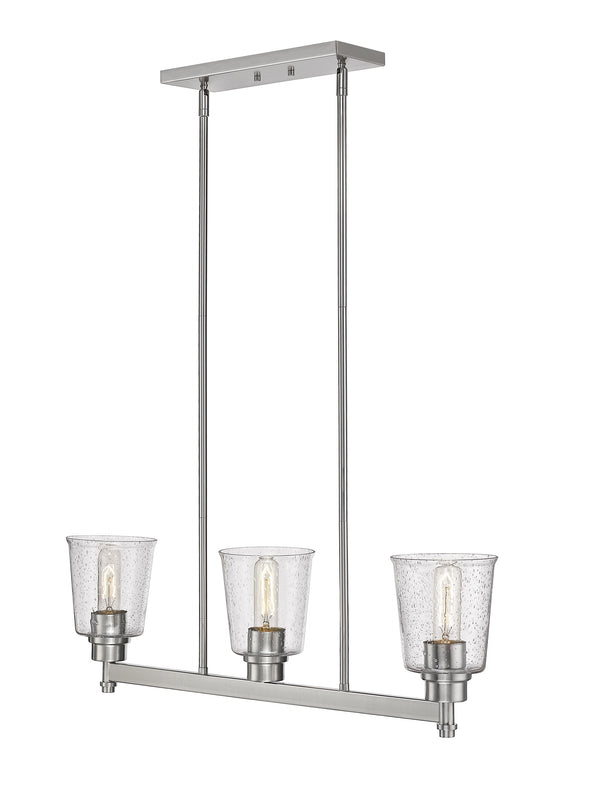 Bohin 3 Light Island/Billiard in Brushed Nickel  Finish