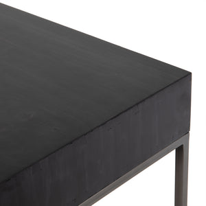 Trey Modular Writing Desk in Black Wash Poplar