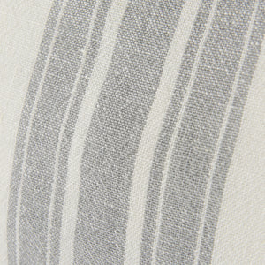 Patrice 22 x 22 Cream With Gray Stripes Decorative Pillow Cover