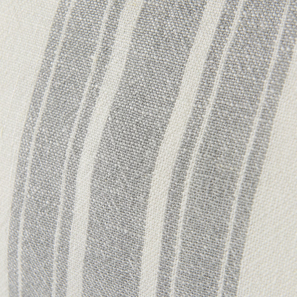 Patrice 22 x 22 Cream With Gray Stripes Decorative Pillow Cover