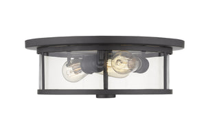 Savannah 3 Light Flush Mount in Bronze Finish