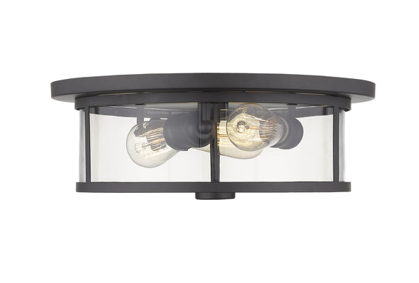 Savannah 3 Light Flush Mount in Bronze Finish