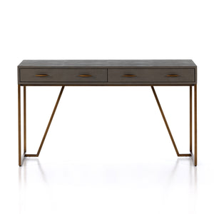 Shagreen Desk In Grey Shagreen