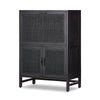 Caprice Bar Cabinet - Black Wash Mango