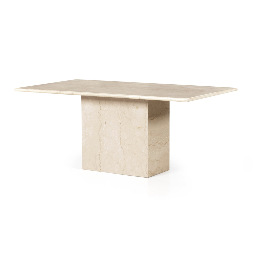 Arum Dining Table In Cream Marble