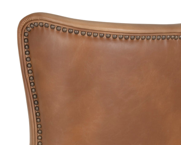 HUBERT OFFICE CHAIR - TOBACCO TAN