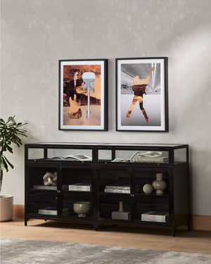 Shadow Box Sideboard In Black