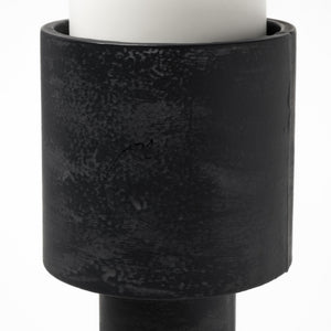 Bolton I 3.9L x 3.9W x 10.6H Black Metal Table Candle Holders