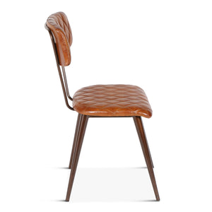 Wellington Collection Iron Chair Leather Seat
