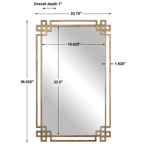 Devoll Antique Gold Mirror