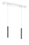Forest 2 Light Island/Billiard in Chrome Finish