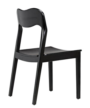 Weller Sungkai/Mindi Chair in Charcoal Black