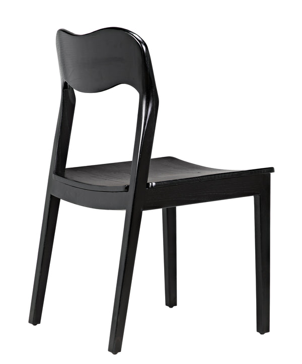 Weller Sungkai/Mindi Chair in Charcoal Black