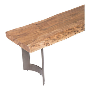 Moe's Bent Bench Large in Natural Acacia