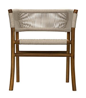 Conrad Chair, Teak with Woven Rope