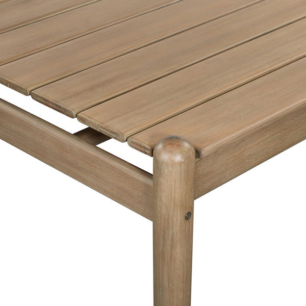 ROSEN OUTDOOR DINING TABLE 81" IN EUCALYPTUS