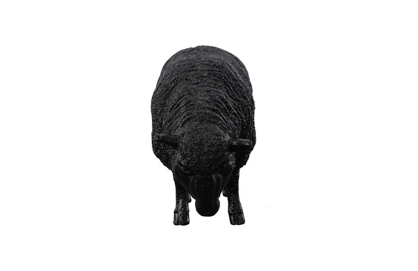 Sheep Sculpture, Gel Coat Black