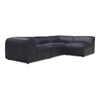 Form Signature Modular Sectional in Vantage Black Leather