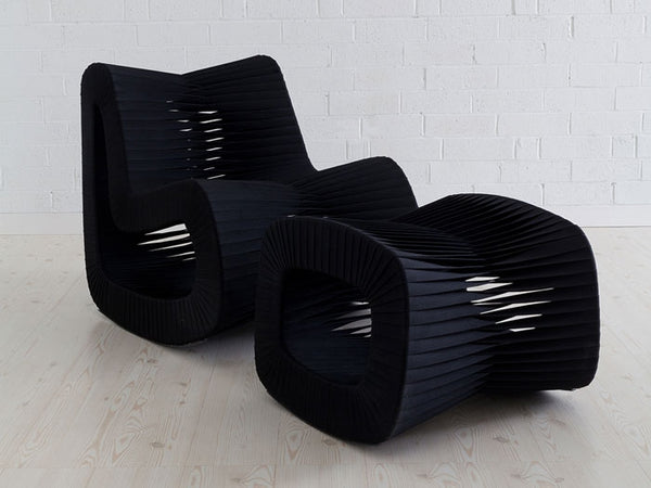 Seat Belt Rocking Chair, Black/Black