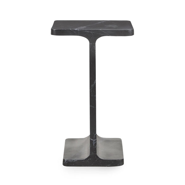 Delaney Marble Rectangle Accent Table - Onyx
