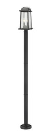 Millworks 2 Light Outdoor Post Mounted Fixture in Black Finish