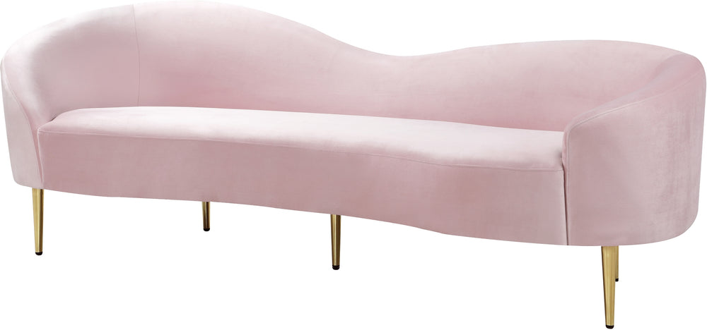 Bradford Sofa In Pink Velvet