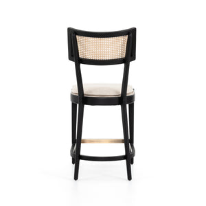 Britt Stool In Brushed Ebony In Counter