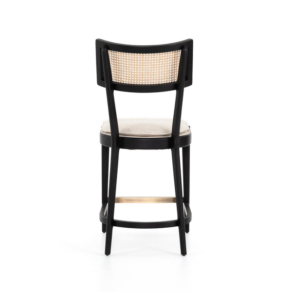Britt Stool In Brushed Ebony In Counter